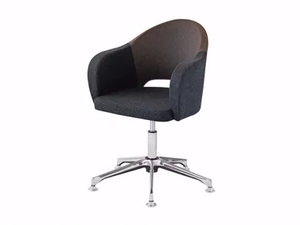 AGATHA 046DP - Swivel upholstered easy chair with armrests - Armchair by Et al.