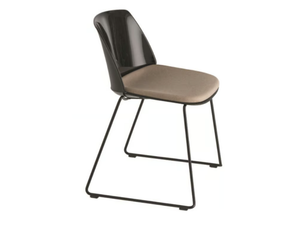 CLASSY 1083N - Sled base polypropylene chair with integrated cushion - Accessories by Et al.