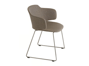 CLASSY 1084M - Sled base fabric chair with armrests - Chair by Et al.