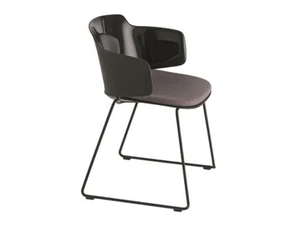 CLASSY 1084N - Sled base polypropylene chair with armrests - Chair by Et al.