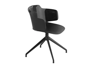 CLASSY 1087 - Swivel trestle-based polypropylene chair with armrests - Chair by Et al.