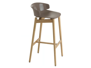 CLASSY 1097 - High polypropylene stool with back - Stool by Et al.