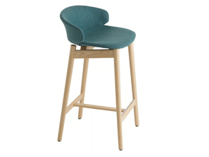 CLASSY 1097M - High fabric stool with back - Stool by Et al.