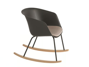 DUNK 1196N - Rocking polypropylene chair with integrated cushion - Accessories by Et al.
