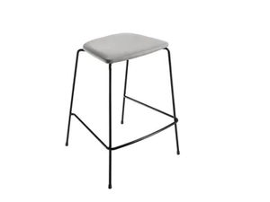FLINT 549M - Fabric stool with footrest - Stool by Et al.