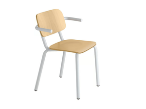 HULL 628 - Beech chair with armrests - Chair by Et al.