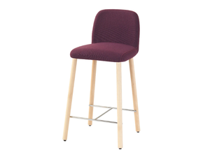 MYRA 658B - Upholstered fabric counter stool - Stool by Et al.
