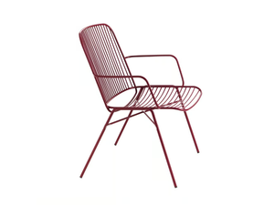 SHADE 619 - Steel easy chair with armrests - Armchair by Et al.
