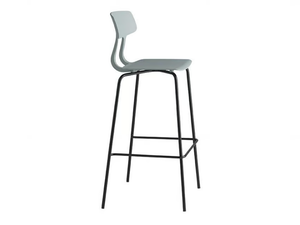 SNAP 1102 - High polypropylene stool with footrest - Stool by Et al.