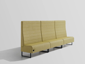 SPACE+ 1401A - Fabric linear module with high backrest - Accessories by Et al.
