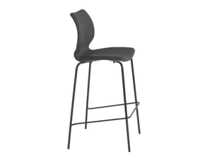 UNI 378M / UNI 378B-M - High polypropylene stool with back - Stool by Et al.