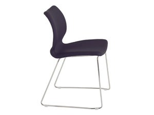 UNI 552M - Sled base upholstered polypropylene chair - Chair by Et al.