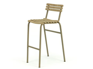 LAREN - High teak garden stool _ Ethimo