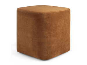 CUBE - Square velvet pouf - Pouf by Ethnicraft