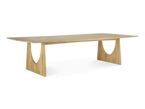 GEOMETRIC - Oval oak meeting table with cable management - Table by Ethnicraft