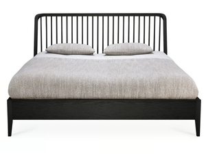OAK BLACK SPINDLE - Oak bed - Bed frame by Ethnicraft