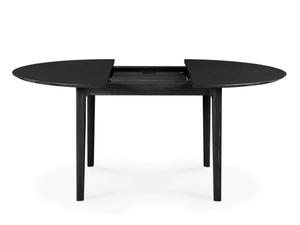 OAK BOK BLACK - Extending round oak table - Table by Ethnicraft