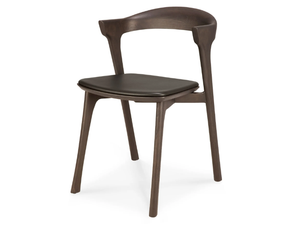 OAK BOK BROWN - Oak chair with integrated cushion - Accessories by Ethnicraft