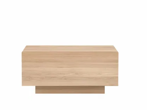 OAK MADRA - Solid wood bedside table with drawers - Side table by Ethnicraft
