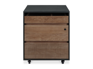OSCAR - Teak office drawer unit with lock - drawer by Ethnicraft