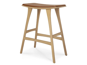 OSSO - High oak stool with integrated cushion - Accessories by Ethnicraft