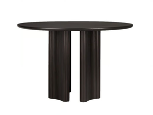 ROLLER MAX - Round mahogany table - Table by Ethnicraft