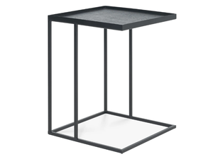 SQUARE TRAY SIDE TABLE - Wooden and metal high side table - Styling by Ethnicraft