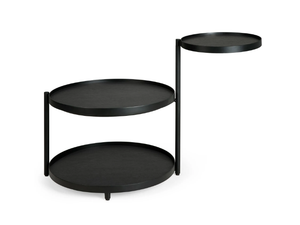 SWIVEL TRAY - Adjustable round painted metal coffee table - Styling by Ethnicraft