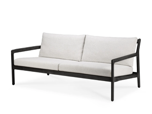 TEAK BLACK JACK - 2 seater upholstered teak garden sofa - Sofa by Ethnicraft