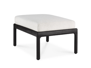 TEAK BLACK JACK - Square teak garden footstool - Pouf by Ethnicraft