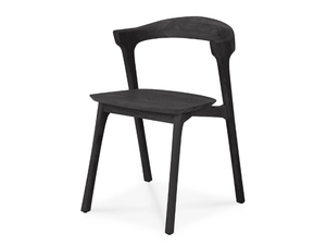 TEAK BOK BLACK - Teak chair open back - Chair by Ethnicraft