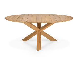 TEAK CIRCLE - Round teak garden table - Table by Ethnicraft