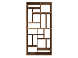 TEAK M-RACK - Open double-sided teak bookcase - Cabinet by Ethnicraft
