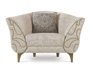 AGRA - Upholstered fabric armchair with armrests - Armchair by ETRO Home Interiors