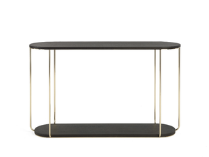 AMBAR - Contemporary style oval wooden console table - Console by ETRO Home Interiors