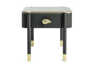 WOODSTOCK - Wooden bedside table with drawers - Side table by ETRO Home Interiors