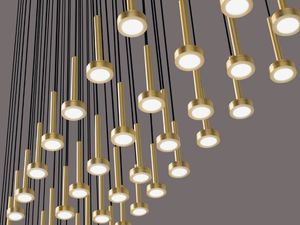 ASTRAL - LED metal pendant lamp - Ceiling lamp by Euroluce Lampadari
