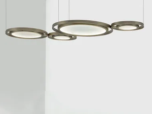 GIRASOLE - LED metal and glass pendant lamp - Ceiling lamp by Euroluce Lampadari