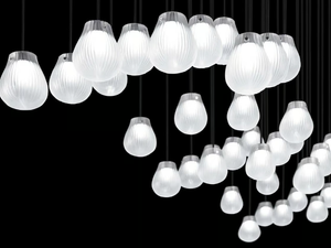 GOCCE - LED Murano glass pendant lamp - Ceiling lamp by Euroluce Lampadari