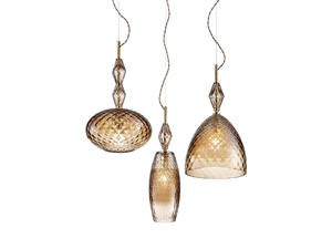 MOOD TRIS - Crystal pendant lamp - Ceiling lamp by Euroluce Lampadari