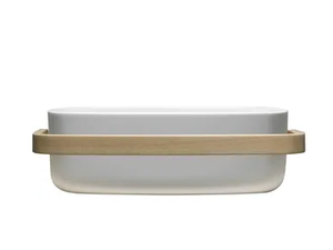 BOUNCE HUG CRISTALPLANT - Cristalplant® washbasin with towel rail - Washbasin by EVER Life Design