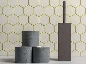 LISSOM - Brass toilet brush - Sanitary accessories by EVER Life Design