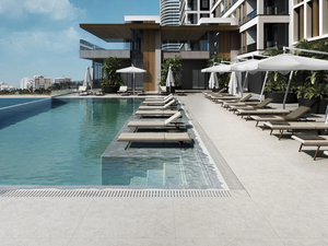 BEDFORD WHITE - Indoor/outdoor porcelain stoneware flooring with stone effect - Floor tile-stone by Exagres