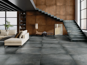 COSMOS STEEL - Porcelain stoneware wall/floor tiles with metal effect - Wall tile-stone-brick by Exagres