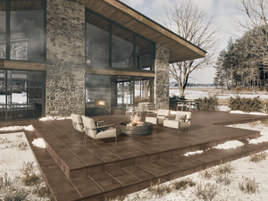 PORTLAND FONDANT - Porcelain stoneware outdoor floor tiles with terracotta effect - Floor tile-stone by Exagres