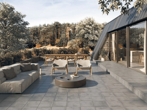 PORTLAND GREY - Porcelain stoneware outdoor floor tiles with terracotta effect - Floor tile-stone by Exagres
