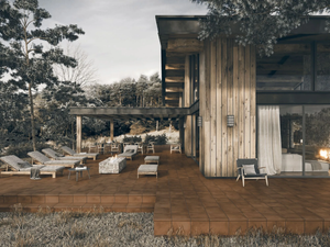 PORTLAND LAVA - Porcelain stoneware outdoor floor tiles with terracotta effect - Floor tile-stone by Exagres
