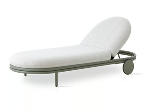 CASK OUTDOOR - Recliner fabric sun lounger with castors - Armchair by EXPORMIM
