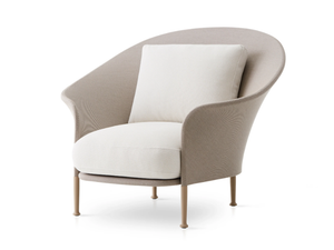 LIZ - Fabric garden armchair with armrests - Armchair by EXPORMIM