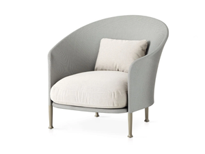 LIZ - Fabric garden armchair with armrests - Armchair by EXPORMIM
